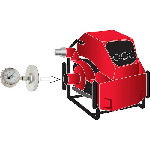 IWA 真空計 アルミ製 IWA真空計非ネジ込み型