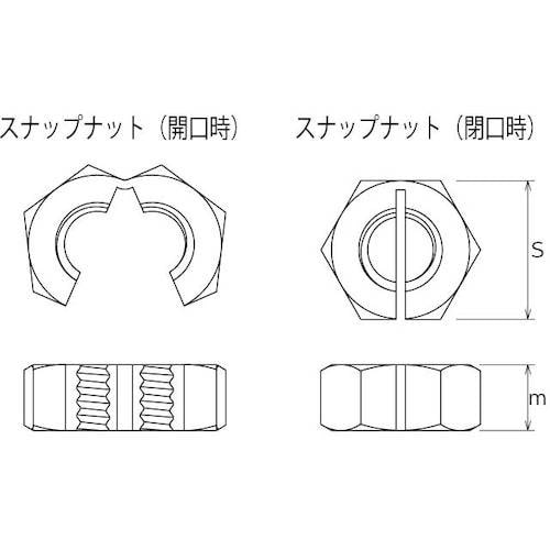 SUNCO SUSスナップナット W1/2 (