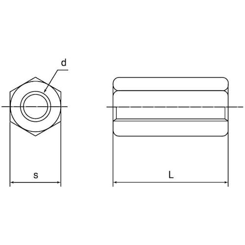 SUNCO ユニクロ 高ナット 10X17X35