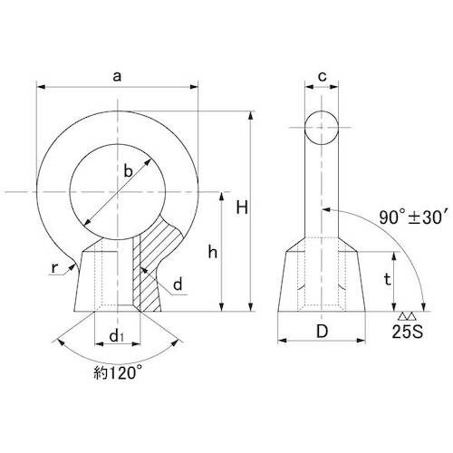 SUNCO アイナット M14 (1本入り)
