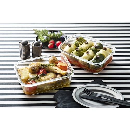 IRIS 576902 耐熱ガラス容器 2点セット