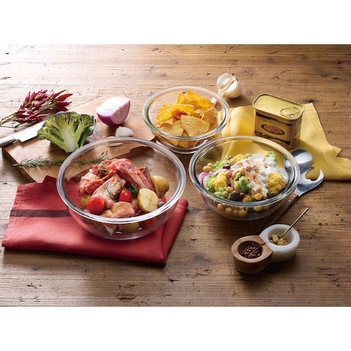 IRIS 574556 耐熱ガラスボウル 3点セッ