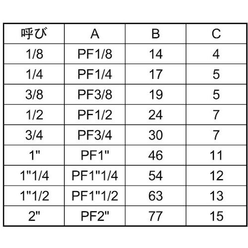 SUNCO 真鍮 管用ロックナット PFネジ 1