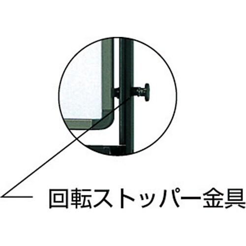 TRUSCO 片面移動ボード 無地 ホーロー製ホワ
