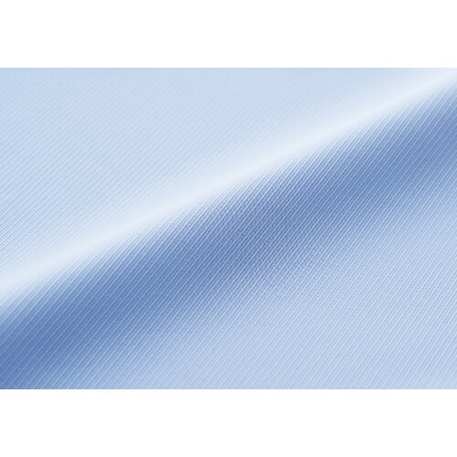 GROW トップクール・カルゼ長袖ブラウスブルー1