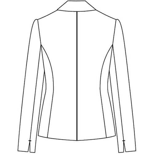 GROW ニュートラル・ストライプジャケット黒系1