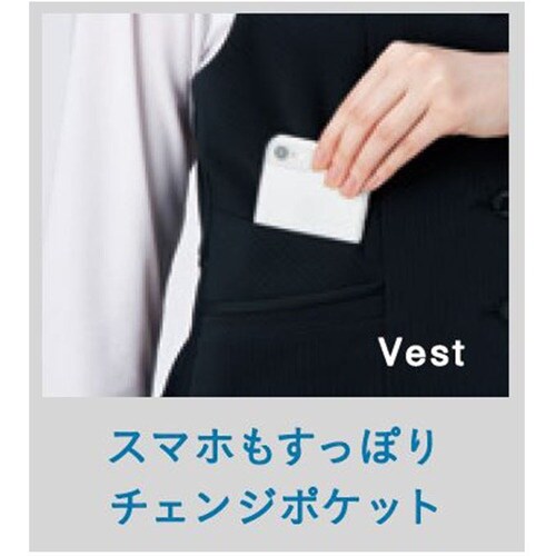 GROW シャドーストライプ・ニットベスト紺05