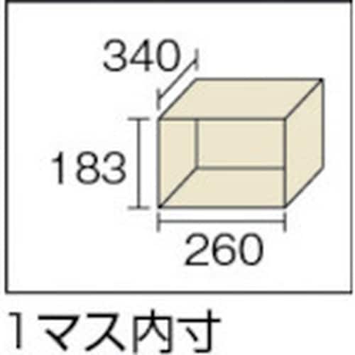 TRUSCO メールボックス 12人用 900X3