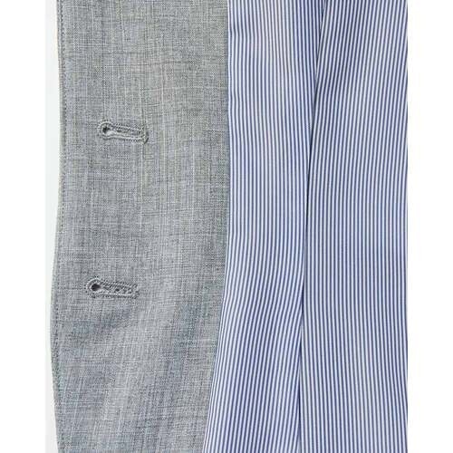 GROW ナチュラル・シャンブレーベストグレー19