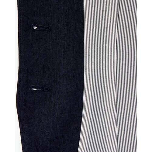 GROW ナチュラル・シャンブレーベスト紺09