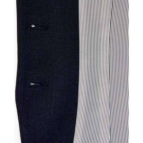 GROW ナチュラル・シャンブレーベスト紺13