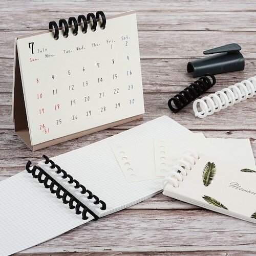 カール 製本 ルーズリング 14mm ホワイト 5