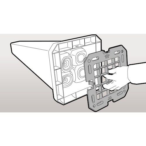 テラモト ミセル メッセージポール FW 駐車禁止