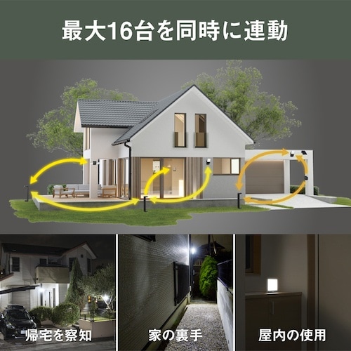 musashi 乾電池式 無線連動 チャイム&ライ