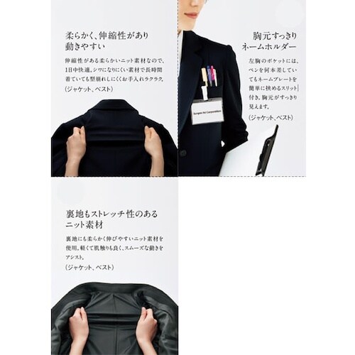 GROW カルゼ・ニットジャケットネイビー15