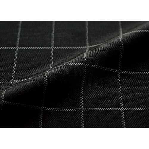 GROW ピケニット・ウィンドーペンベスト黒系21