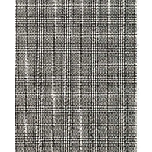 GROW グレンチェックベスト白×黒21