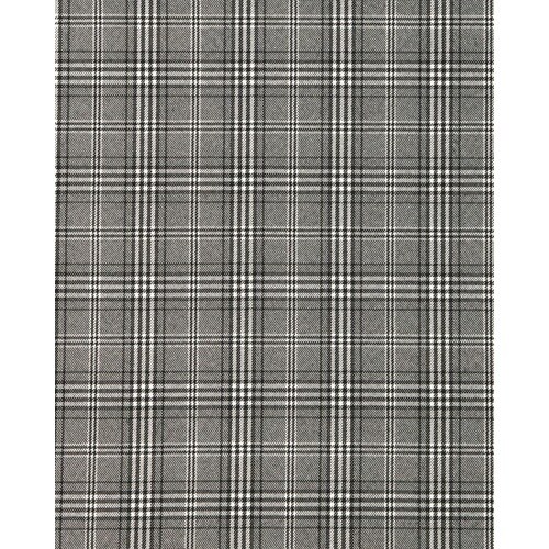 GROW グレンチェックベスト白×黒07