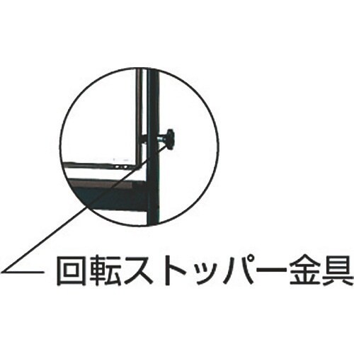 TRUSCO 白暗線付 片面移動ボード ブロンズ枠