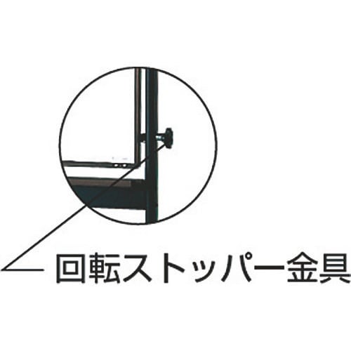 TRUSCO 白暗線付 片面移動ボード ブロンズ枠