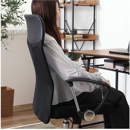 不二貿易 メッシュハイバックチェアー HF−98B