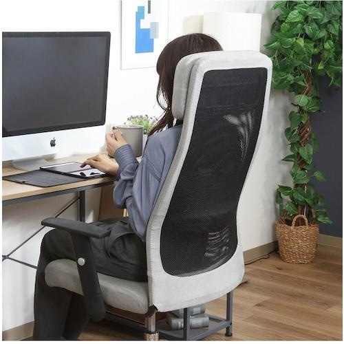 不二貿易 ファブリッシュチェア Mix グレージュ