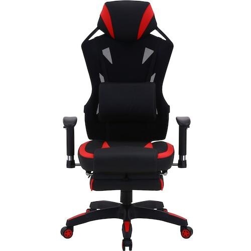 不二貿易 メッシュゲーミングチェア レイズ フット