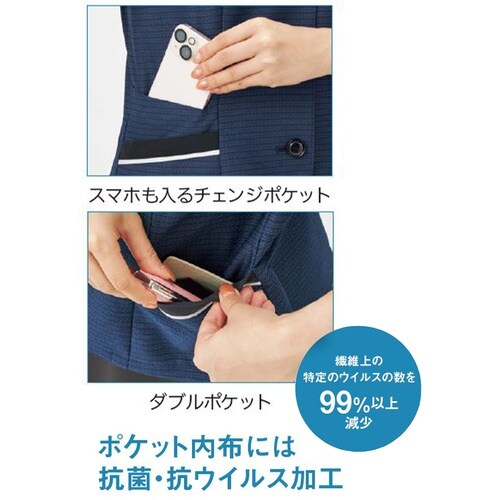 GROW エレガンスボーダーニットオーバーブラウス