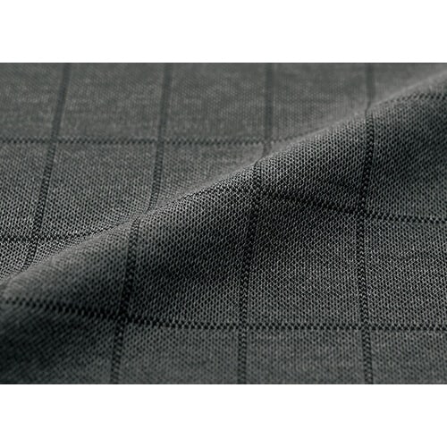 GROW ピケニット・ウィンドーペンベストグレー系