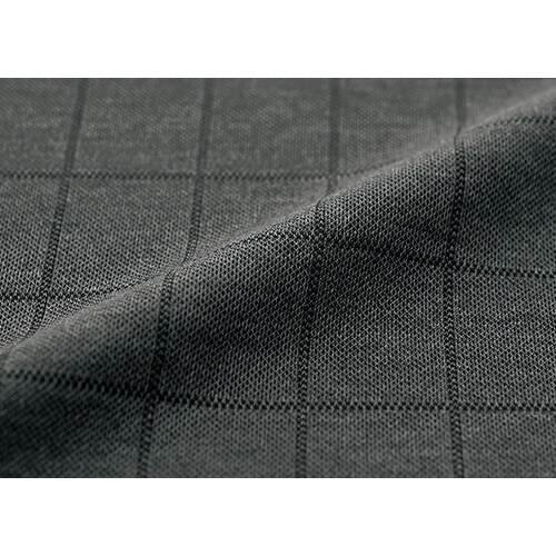 GROW ピケニット・ウィンドーペンベストグレー系