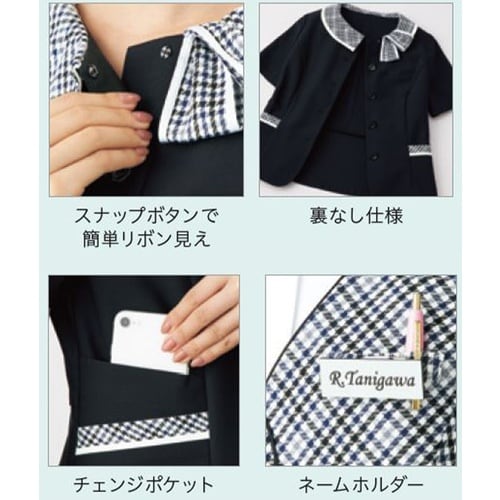 GROW リサイクル・ニットオーバーブラウス紺07