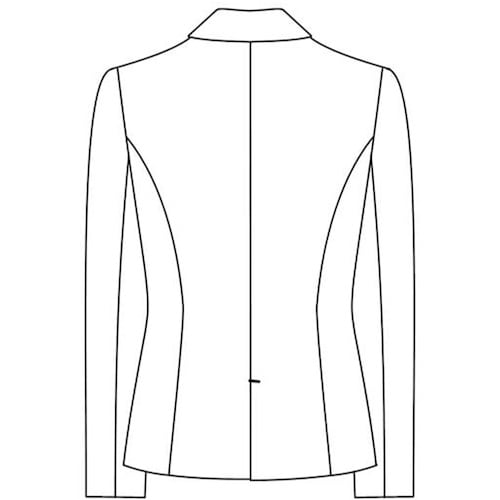 GROW ニュートラル・ストライプジャケット黒系0