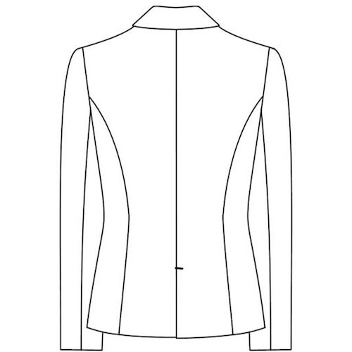 GROW ニュートラル・ストライプジャケット黒系1