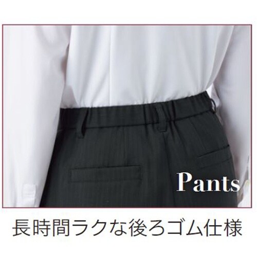 GROW ベルベット・ストライプパンツ黒系11