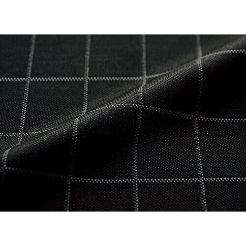 GROW ピケニット・ウィンドーペンベスト黒系19