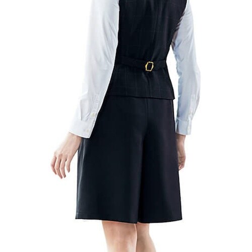 GROW シャドーチェックキュロットネイビー系13