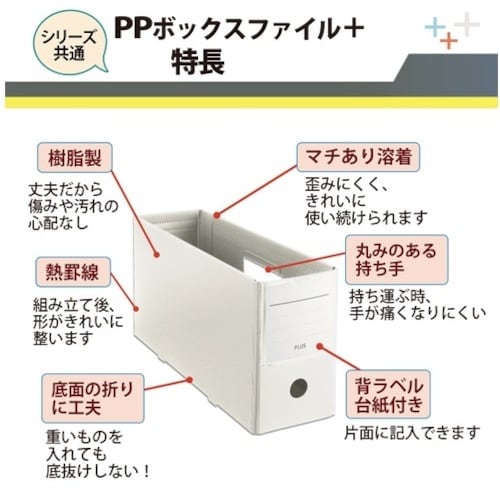 JTX 76001)PPボックスファイル+ハーフサ