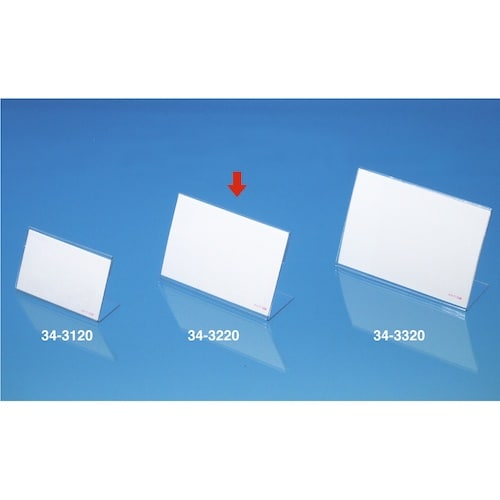 ササガワ カード立L型PETトーメイ