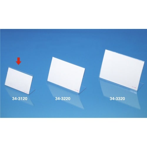 ササガワ カード立L型PETトーメイ