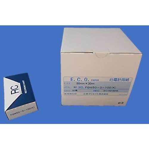 小林クリエイト 心電計用紙 FQW50−3−100