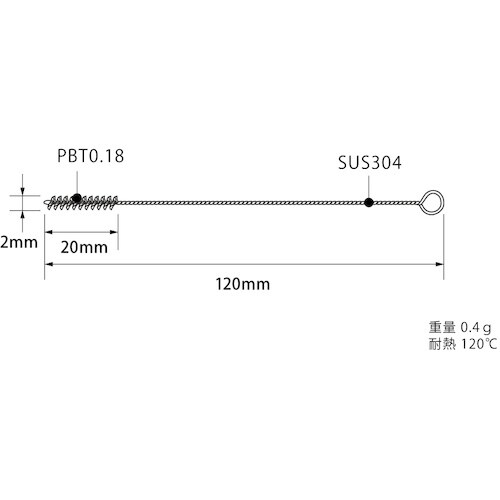 BURRTEC ノズルブラシ Φ2.0 BCPNB