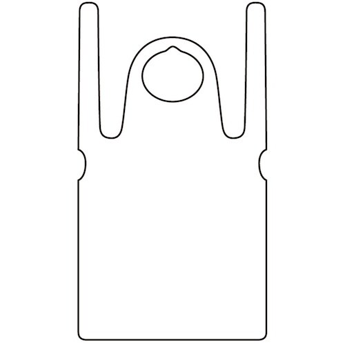 竹虎 竹虎ビニールエプロン 袖なし L