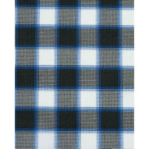 GROW マリン・チェックオーバーブラウスブルー系