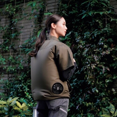 岡潮 【2025年 今季完売】 空調半袖ブルゾン