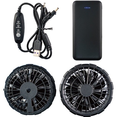 岡潮 空調半袖ブルゾン 20303 シルバー LL