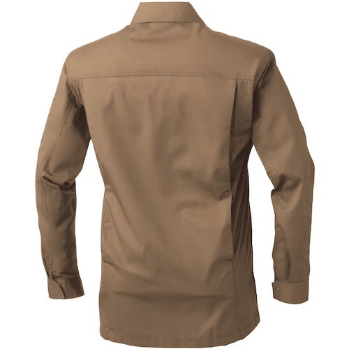 桑和 645 長袖シャツ ブラウン 6L