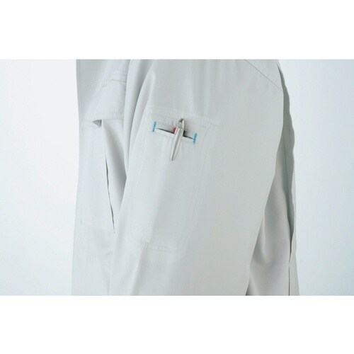 NBW 191 半袖ブルゾン シルバーグレー M