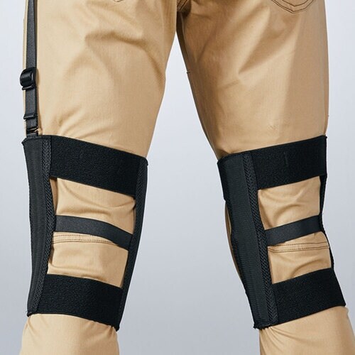 桑和 AG011 Wひざサポーター ブラック F