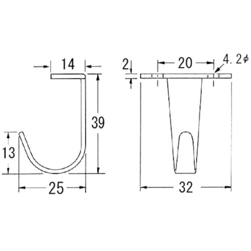 ニッサチェイン SUSフックTYPE3研磨(20個