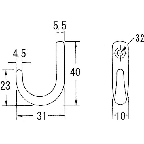 ニッサチェイン SUSフックST40 バレル研磨(